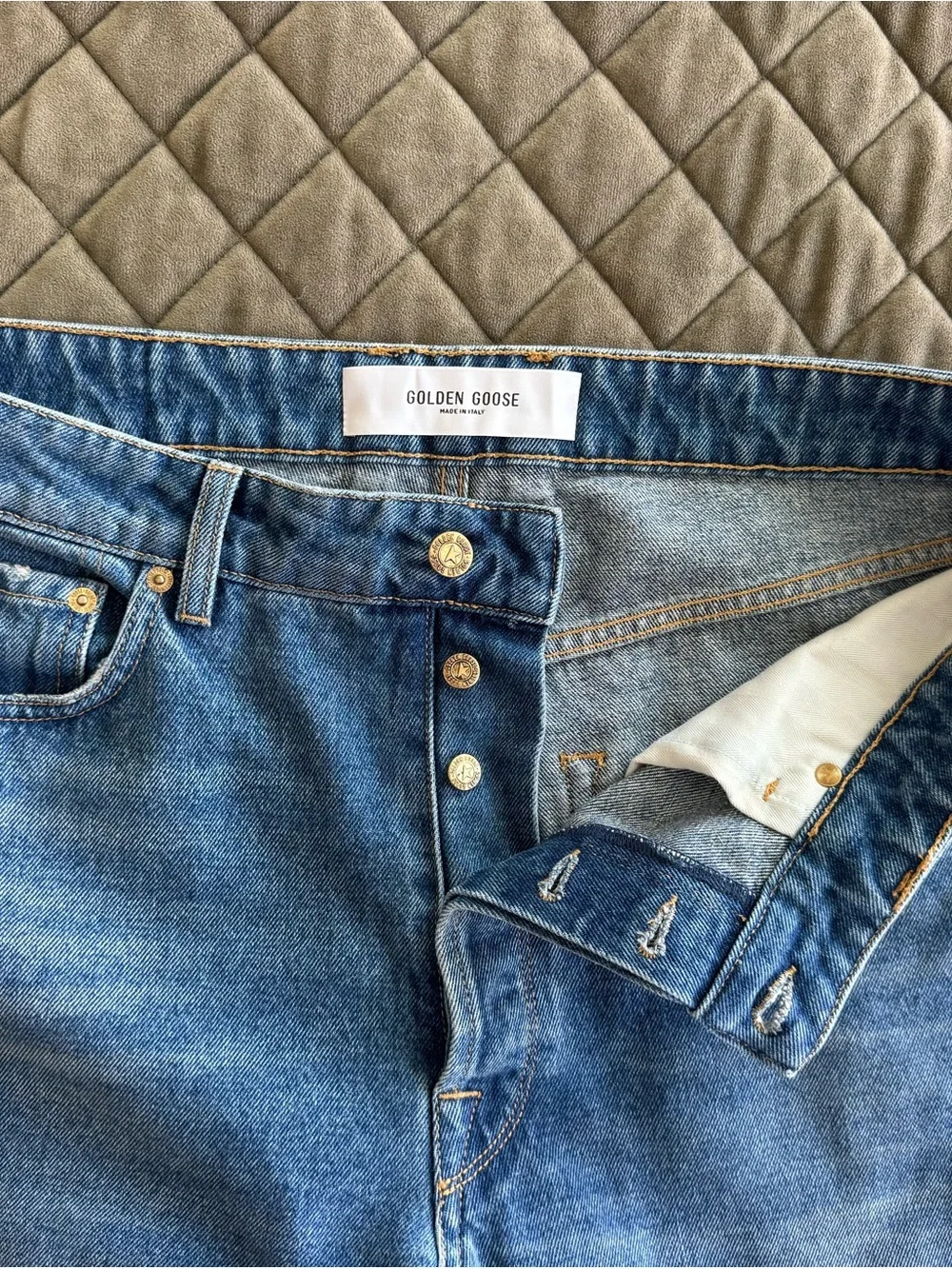 Golden Goose Men's Medium Blue Straight Jeans Size 33
